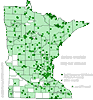 Minnesota county distribution map