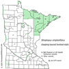 Minnesota county distribution map