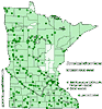 Minnesota county distribution map