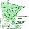 Minnesota county distribution map