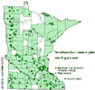 Minnesota county distribution map