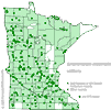 Minnesota county distribution map