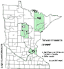 Minnesota county distribution map
