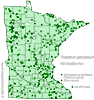 Minnesota county distribution map