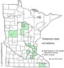Minnesota county distribution map