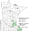 Minnesota county distribution map