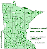 Minnesota county distribution map