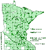 Minnesota county distribution map