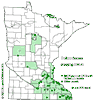 Minnesota county distribution map