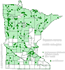 Minnesota county distribution map