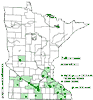 Minnesota county distribution map