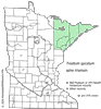 Minnesota county distribution map