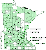 Minnesota county distribution map