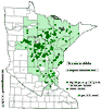 Minnesota county distribution map