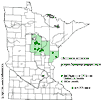 Minnesota county distribution map
