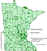 Minnesota county distribution map