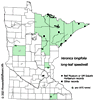 Minnesota county distribution map