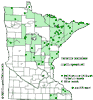 Minnesota county distribution map