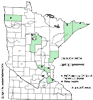 Minnesota county distribution map