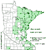Minnesota county distribution map