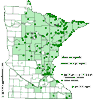 Minnesota county distribution map