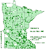 Minnesota county distribution map