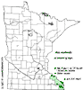 Minnesota county distribution map