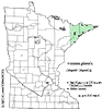 Minnesota county distribution map