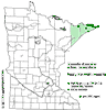 Minnesota county distribution map