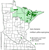 Minnesota county distribution map